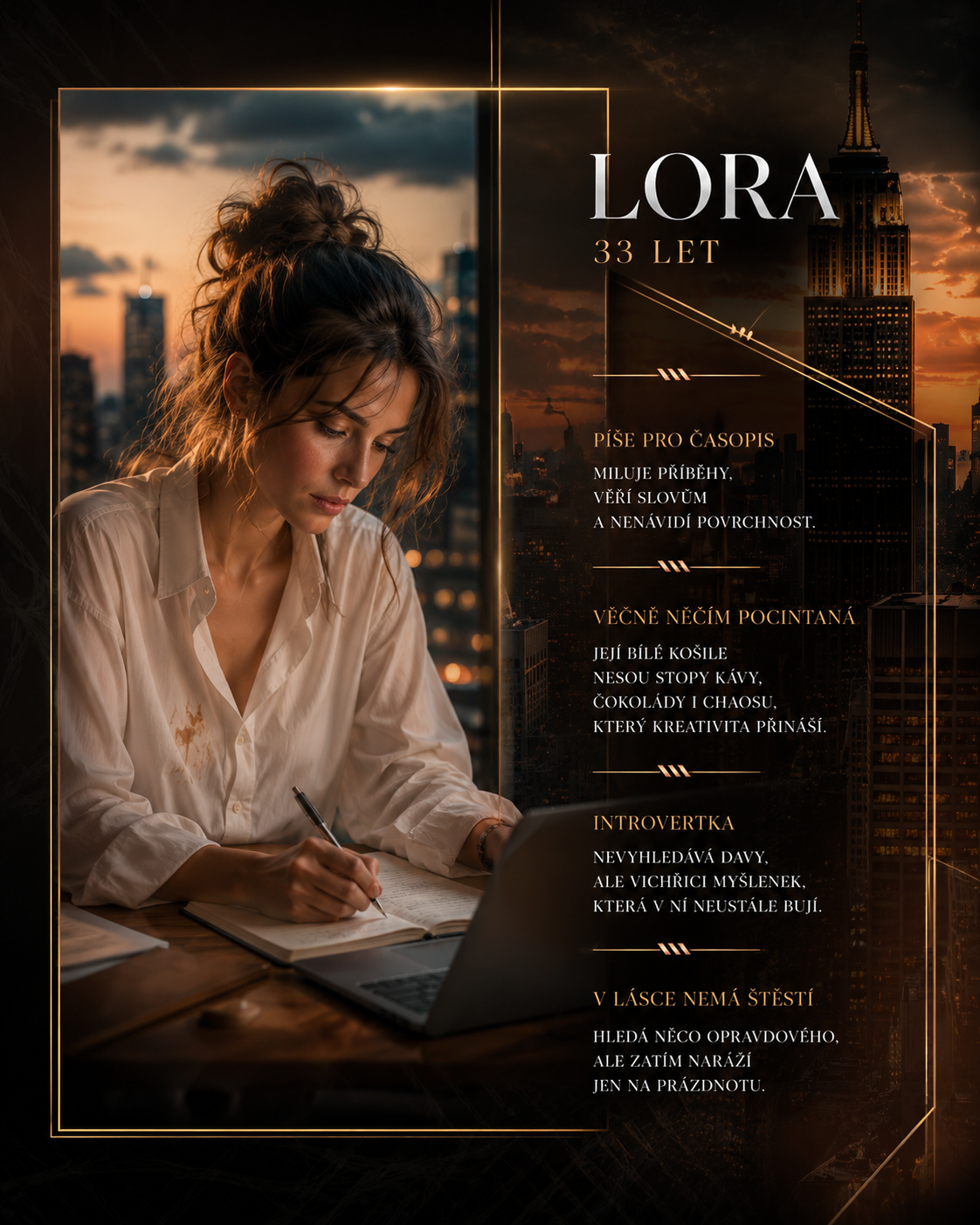 New York - medailonek - Lora
